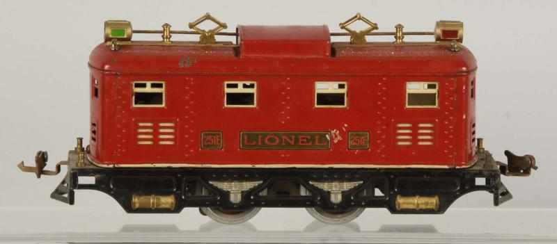 Appraisal: Lionel O-Gauge No E Red Locomotive Description American Pre-war With