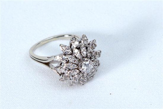 Appraisal: LADIES COCKTAIL RING Possibly in a K white gold setting