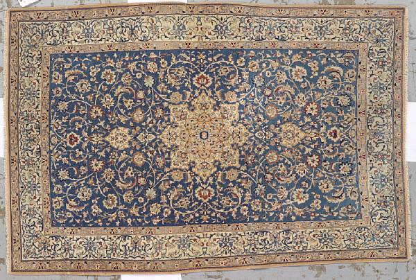 Appraisal: A Nain rug South Central Persia circa size approximately ft