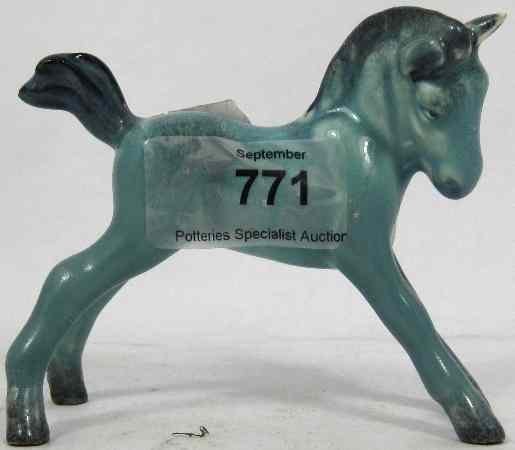 Appraisal: Rare Beswick Small Stretched Foal Facing Right Blue restored