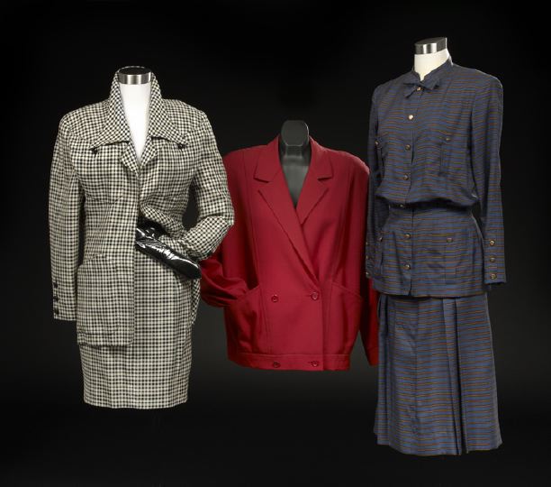 Appraisal: Five-Piece Collection of French Designer Clothing consisting of a Chanel