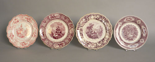 Appraisal: Thirteen Staffordshire plates th c dia - dia