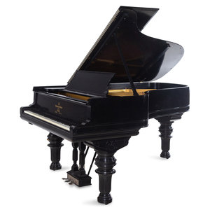 Appraisal: A Steinway and Sons Ebonized Concert Grand Piano New York