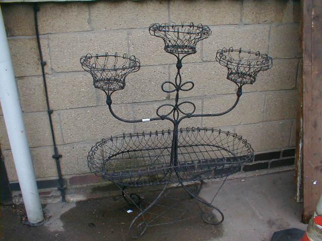 Appraisal: A Regency wirework plant stand