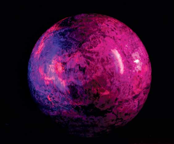 Appraisal: A HUGE FLUORESCENT SPHERE Purple Passion Mine Wickenberg Arizona The