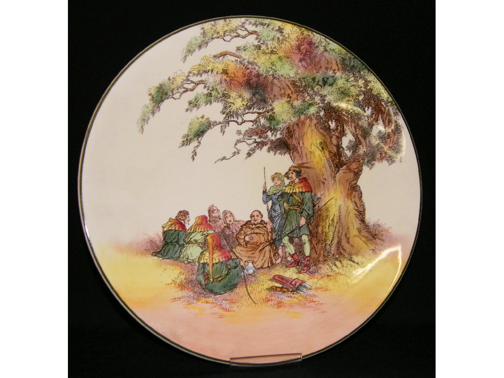 Appraisal: Royal Doulton Series Ware wall plate - Under the Greenwood