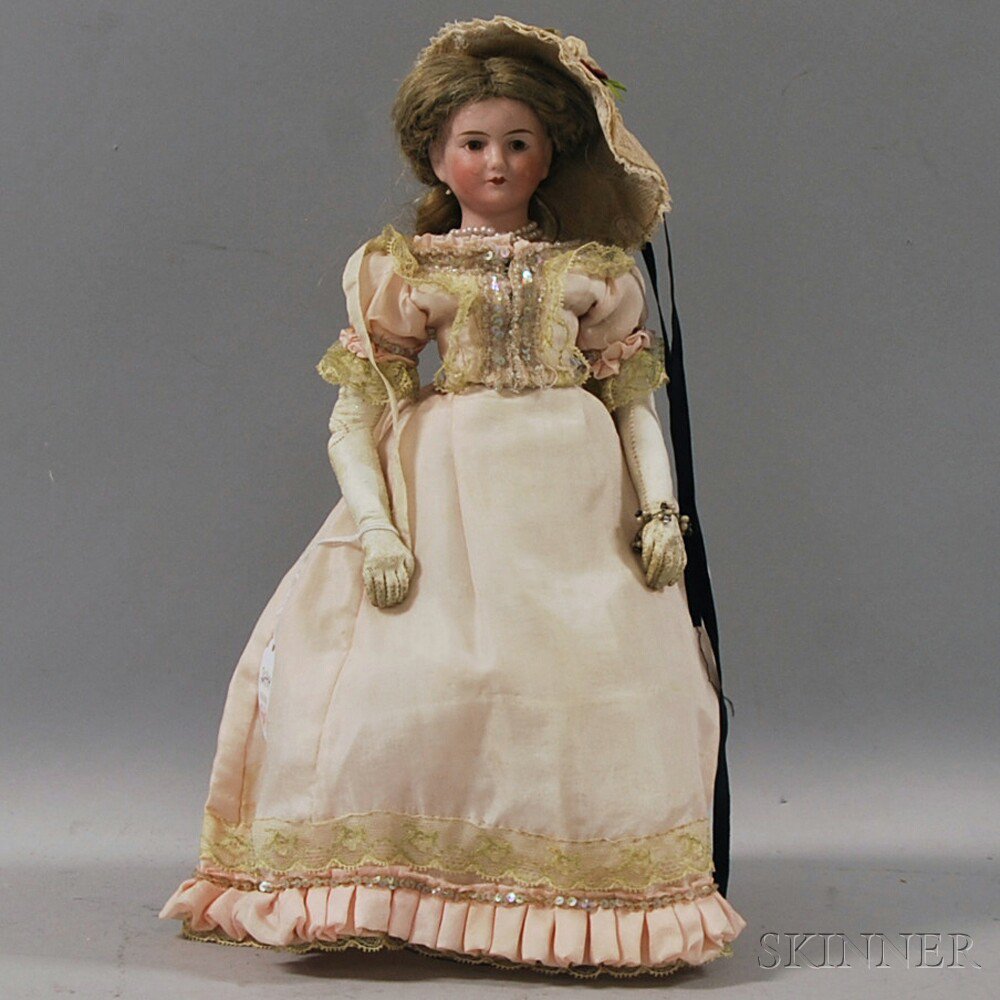 Appraisal: French Bisque Shoulder Head Lady Doll by J V brown