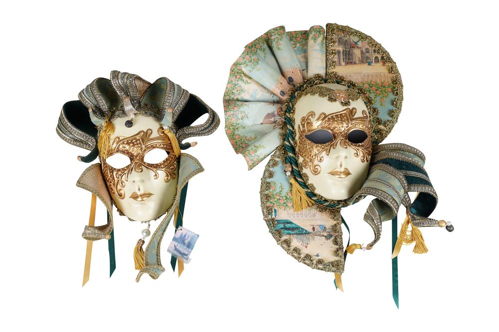 Appraisal: TWO ASSORTED VENETIAN MASKSCondition overall good condition Provenance The Estate