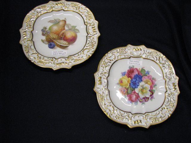 Appraisal: Pair of Schumann Bavarian Porcelain fruit plates