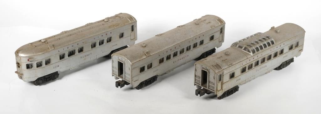 Appraisal: LIONEL CLIFTON ELIZABETH SUMMIT Three Vintage Lionel Cars including Clifton