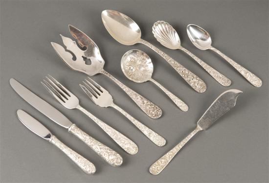 Appraisal: S Kirk Son sterling flatware service for six in the