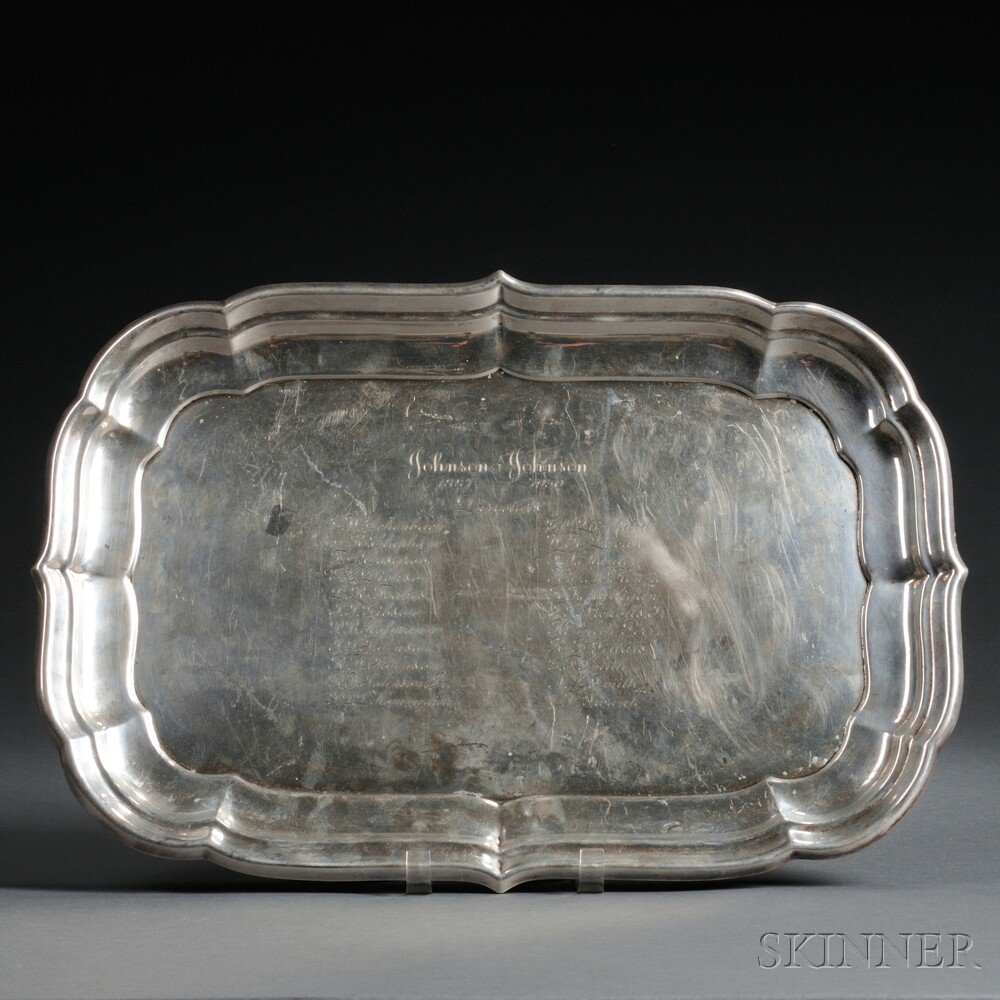 Appraisal: Reed and Barton Windsor Pattern Sterling Silver Tray Taunton Massachusetts