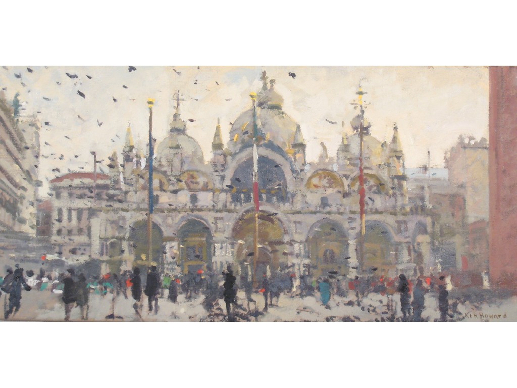 Appraisal: KEN HOWARD R A b St Mark's Venice signed 'Ken