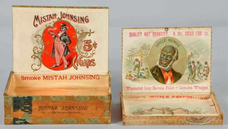 Appraisal: Lot of Black History Related Cigar Boxes Description Includes rare