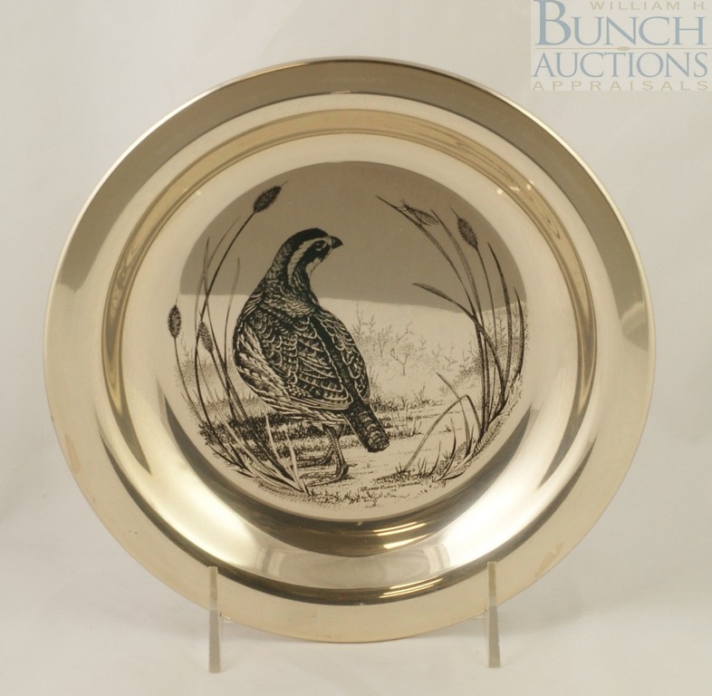 Appraisal: Sterling Silver Bobwhite by Richard Evans Younger limited edition Franklin