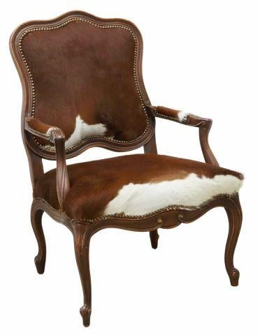 Appraisal: Louis XV style armchair Old Hickory Tannery late th c