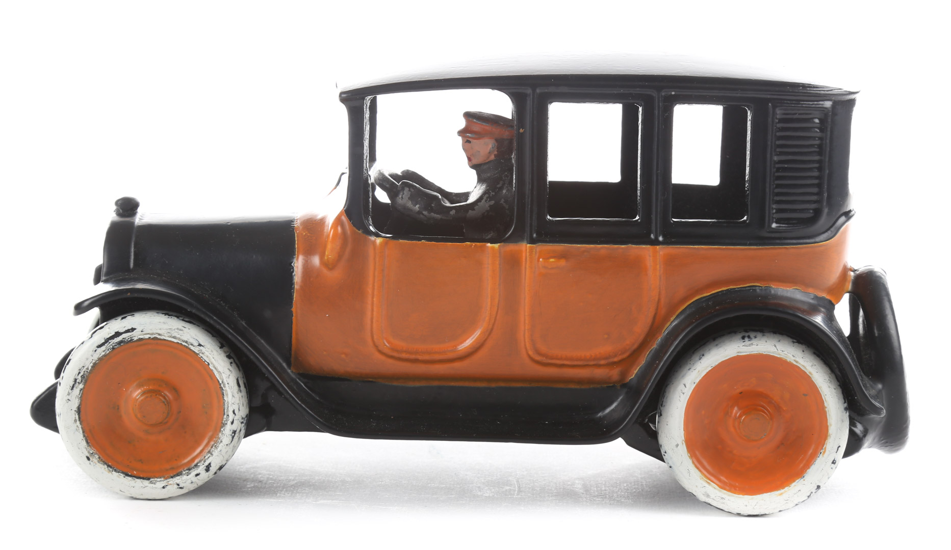 Appraisal: Arcade cast iron taxi cab circa in L Condition Repainted