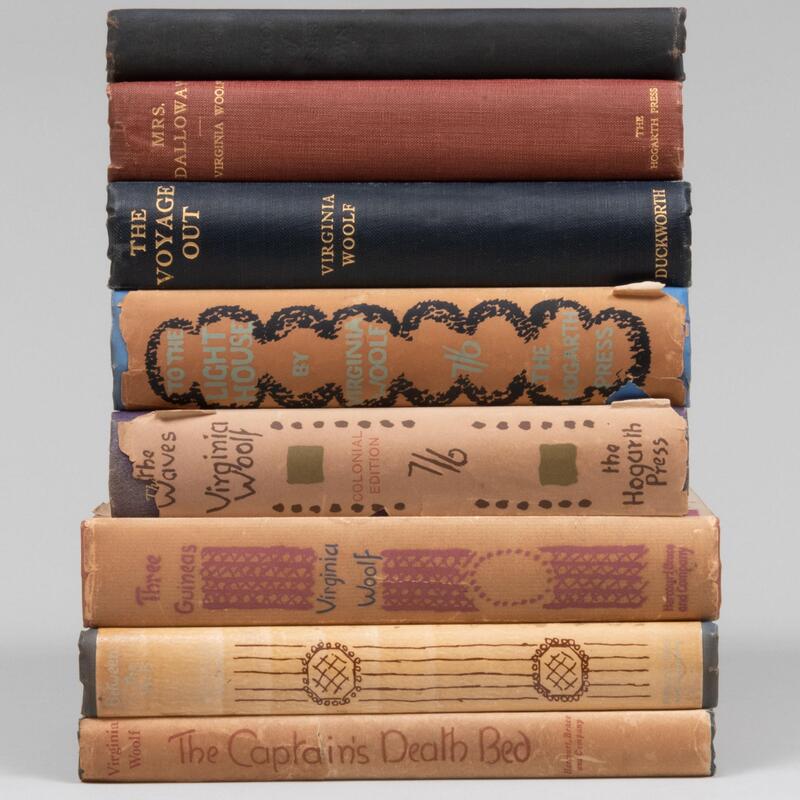 Appraisal: Group of Eight Books by Virginia Woolf Including a Signed