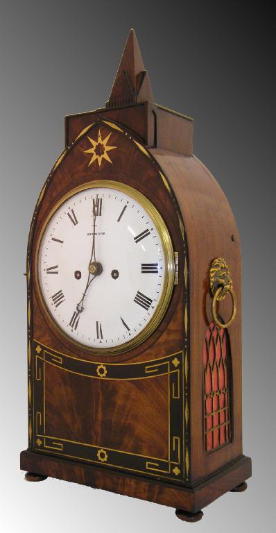 Appraisal: Good English mahogany double fusee bracket clock the movement signed