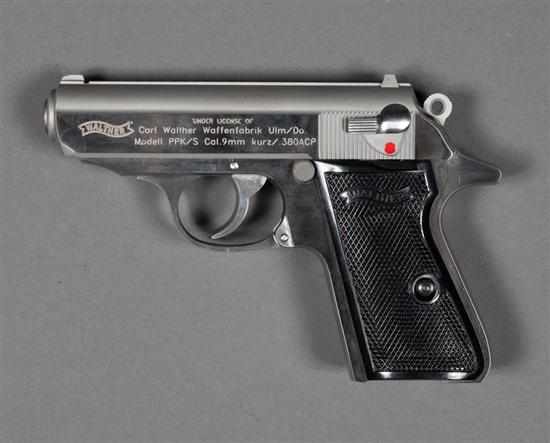 Appraisal: Walther Model PPK S ACP semi-automatic pistol serial BAK distributed