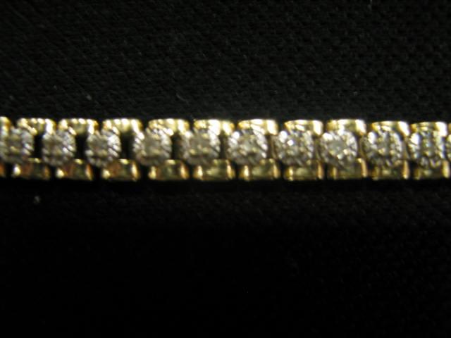 Appraisal: Rolex Style Diamond Bracelet totaling carat k yellow gold with