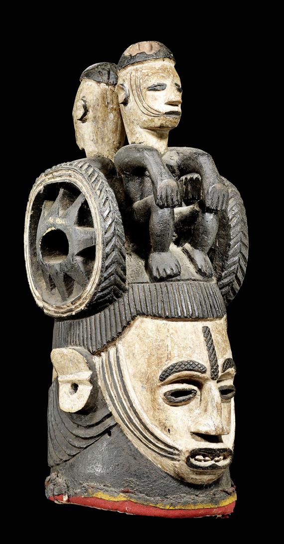 Appraisal: IGBO MASK Nigeria H cm Provenance German private collection Literature