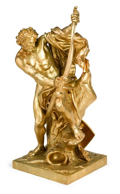 Appraisal: After Jacques Bousseau French - ulysses bending his bow Bronze