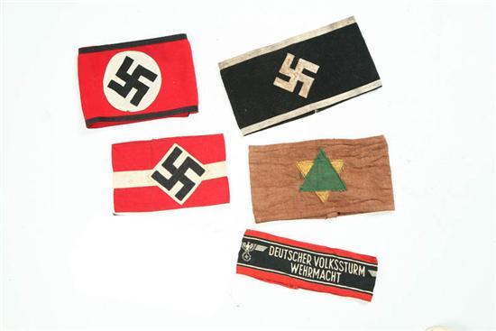 Appraisal: FINE COLLECTION OF NAZI AND RELATED ARMBANDS Including Hitler Youth