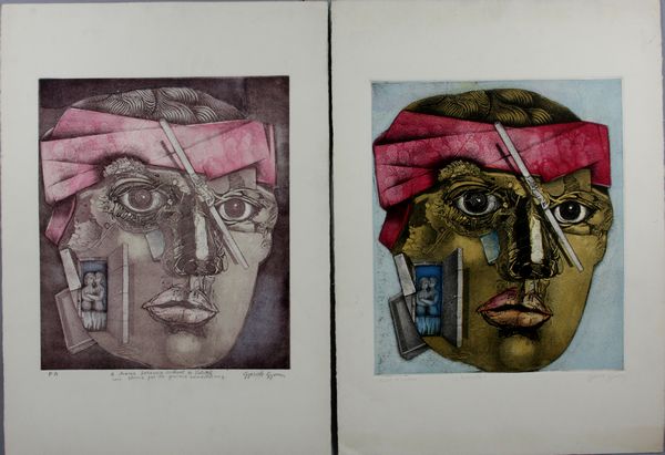 Appraisal: Two th Century Modern Art prints variations in color artists