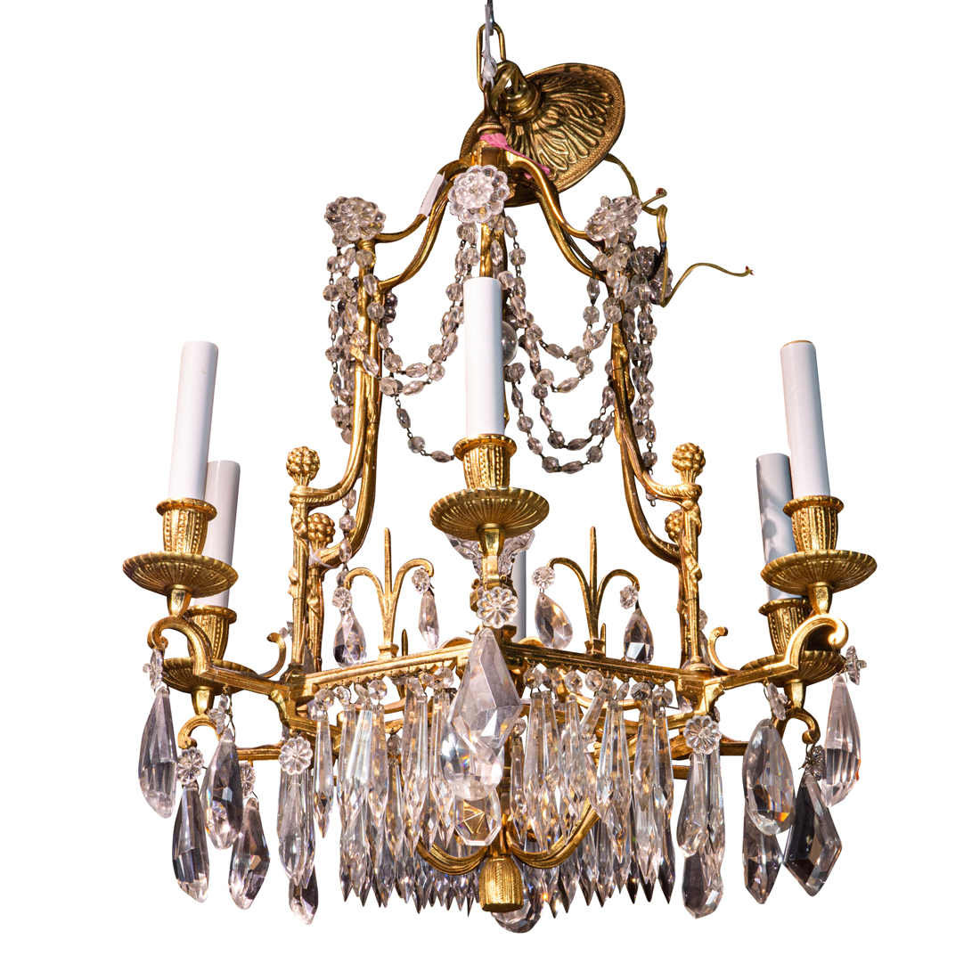 Appraisal: A CONTINENTAL GILT BRONZE CHANDELIER IN THE NEOCLASSICAL TASTE A