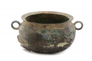 Appraisal: Chinese Large Han Dynasty Style Bronze Basin A large Chinese