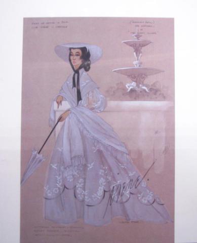 Appraisal: Series of costume design lithographs by Virginia Fisher set of