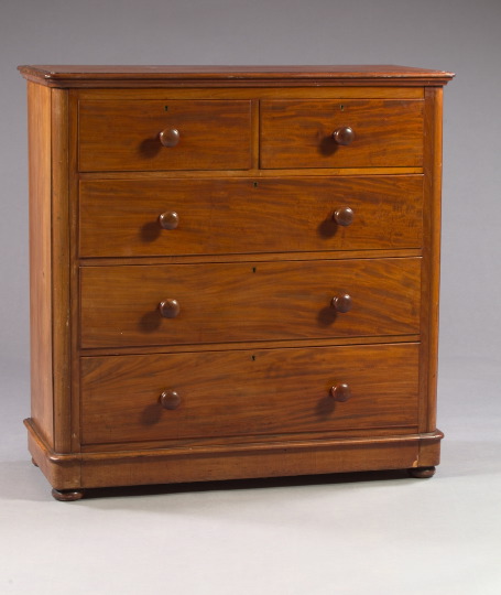 Appraisal: Victorian Mahogany Chest of Drawers third quarter th century the