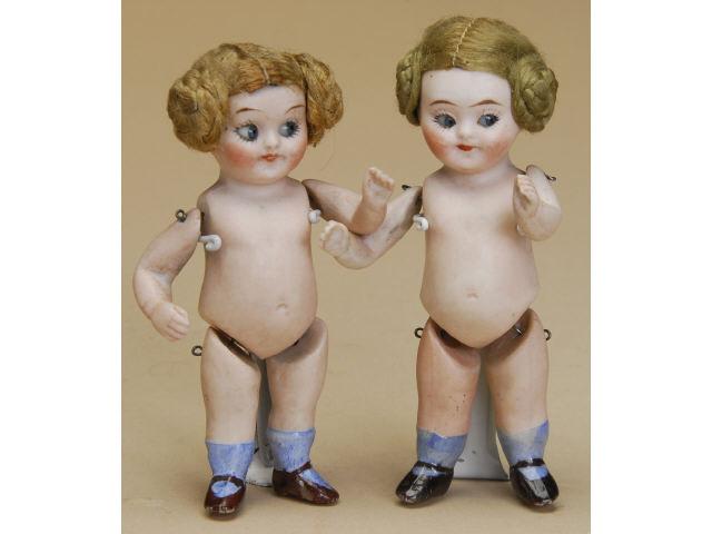 Appraisal: Pair of All Bisque Googlies Germany ca a wonderful pair