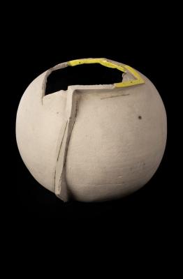 Appraisal: Gordon Baldwin born earthenware vessel of spherical form with irregular