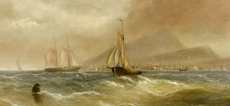 Appraisal: James W Bartholomew Marine Painting James W Bartholomew United Kingdom