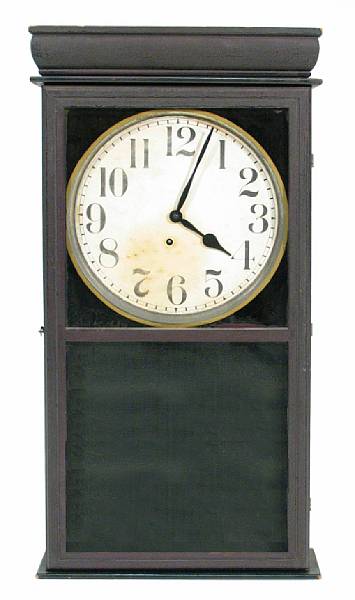 Appraisal: An Ingraham mahogany wall clock height in width in depth