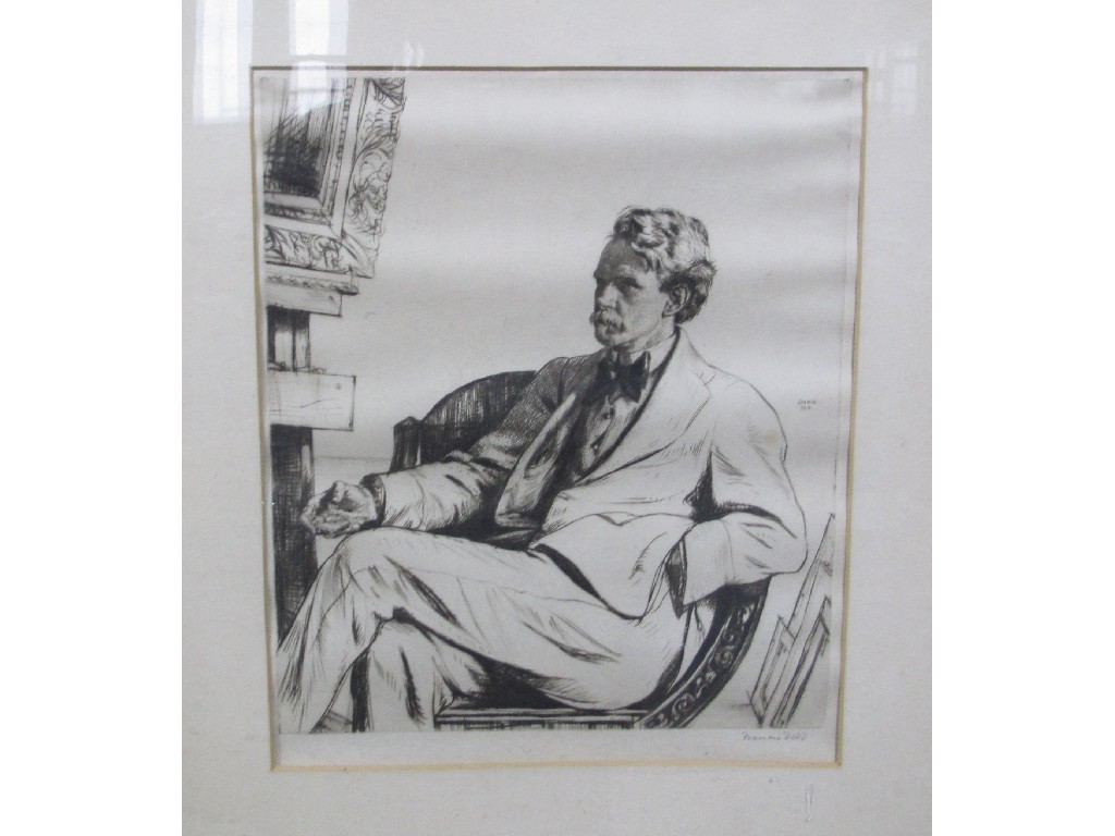 Appraisal: FRANCIS DODD RA RWS Drypoint 'Portrait of James Hamilton Hay'