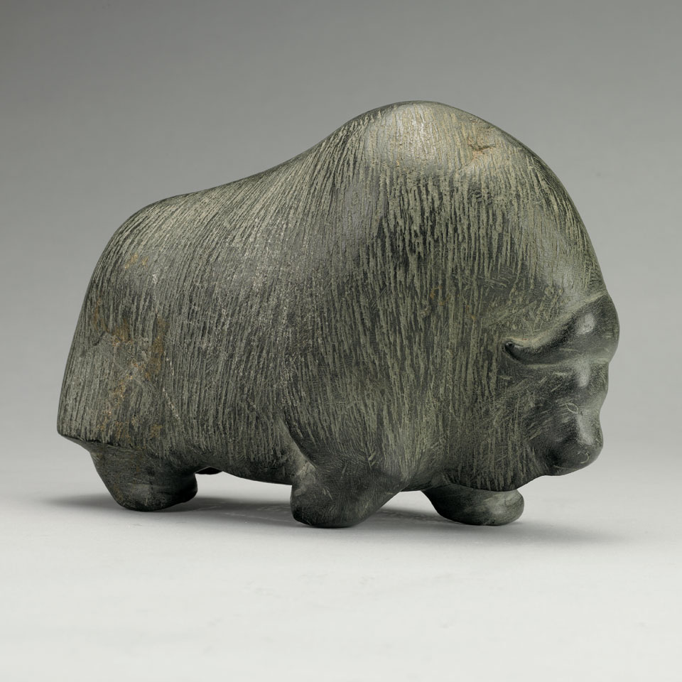 Appraisal: BARNABUS ARNASUNGAAQ - E - Baker Lake MUSK OX stone