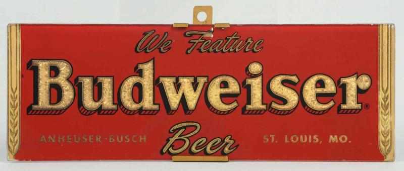 Appraisal: Lot of Beer Related Items Includes one Budweiser Beer reverse