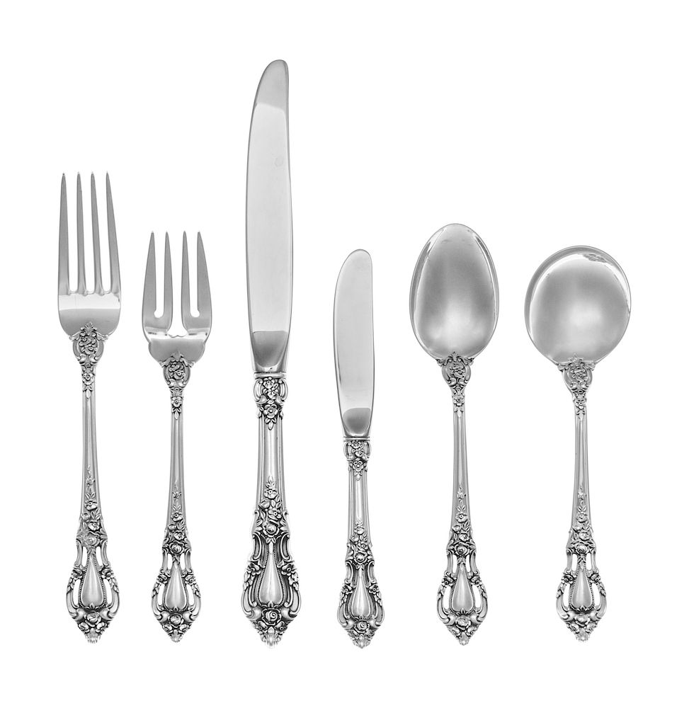 Appraisal: An American Silver Flatware Service An American Silver Flatware Service