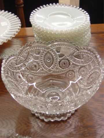 Appraisal: PRESSED GLASS BOWL