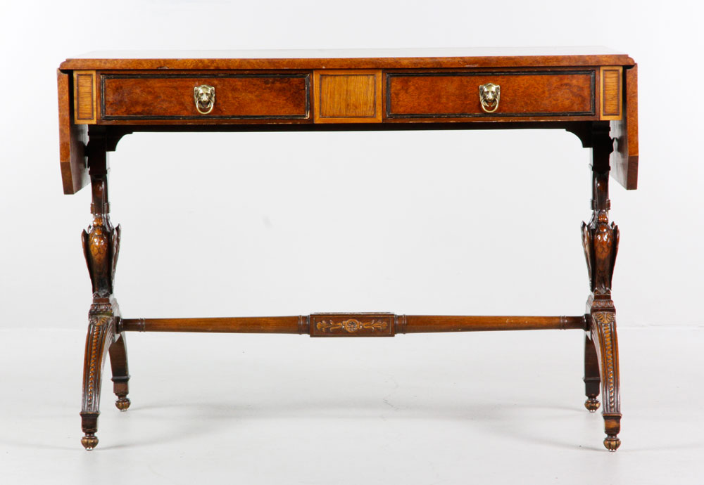 Appraisal: - Early th C Regency Drop Side Desk Early th