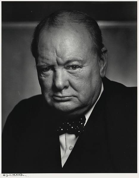 Appraisal: Yousuf Karsh Canadian - Sir Winston Churchill Gelatin silver print