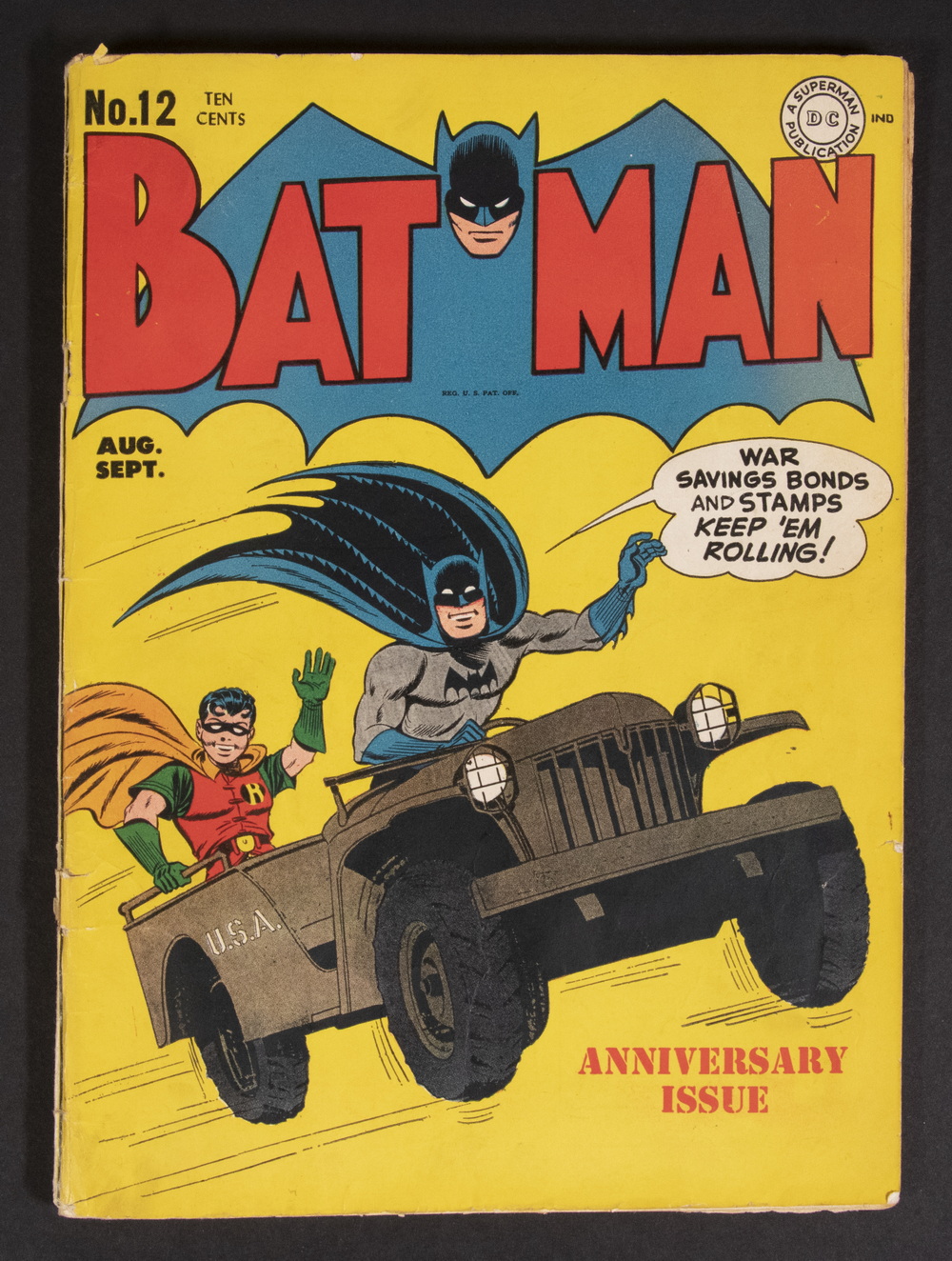 Appraisal: RARE EARLY BATMAN COMIC BOOK DC Comics Batman No Aug