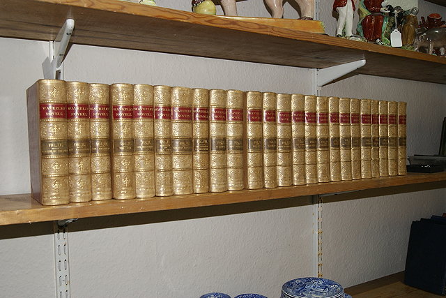 Appraisal: BOOKS Waverley novels vols published contemporary half calf gilt decoration