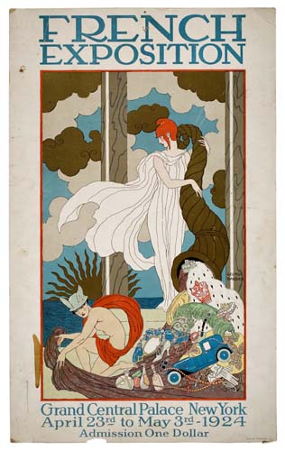 Appraisal: GEORGE BARBIER - FRENCH EXPOSITION x inches Geo P Thomas