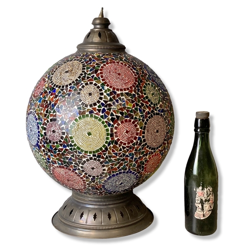 Appraisal: A large Moroccan Turkish Mosaic lamp shade cm long x