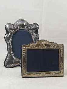 Appraisal: Two modern silver photograph frames x cm and x cm