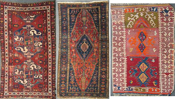 Appraisal: A Chelaberd rug together with an Hamadan rug and a